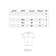 تنک‌تاپ Asterix از برند ITIZ جدول سایز
