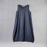Front view of ITIZ Turpis navy free size overall