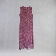 Back view of ITIZ Cherry Blossom dress with neck cut-out detail