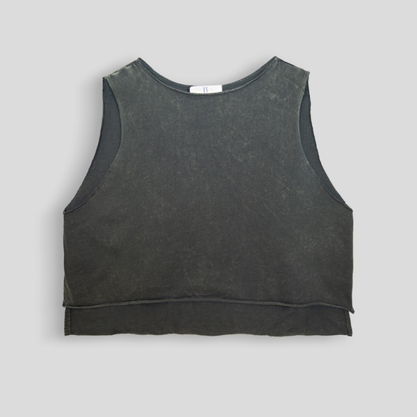 Gray ITIZ Tyr crop top for casual and streetwear outfits