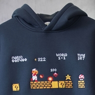 دیتیل گلدوزی هودی Super Mario Bros دودی ITIZ