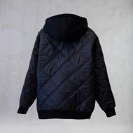 Noir Bomber Jacket back view ITIZ
