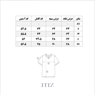 جدول سایزبندی هودی Rider ITIZ سایز S تا XL	