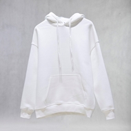 هودی سفید Essence آی‌تی‌یز – هودی اورسایز ساده و مینیمال