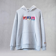 هودی Vice City رنگ ملانژ نمای جلو با گلدوزی دقیق