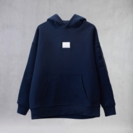 Noir Bomber Jacket front view ITIZ - Navi