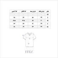 جدول سایز کت جین بیسیک سرمه‌ای ITIZ 2