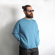 	سویشرت Lamprus رنگ آبی تن خور