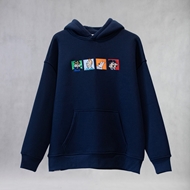 هودی سرمه ای TinTin – هودی اورسایز با جزئیات گلدوزی تن‌تن